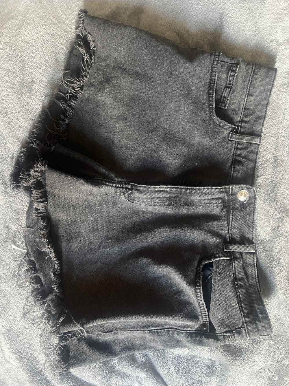 Black Jean shorts